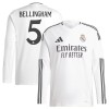 Camiseta de fútbol Manga Larga Real Madrid Bellingham 5 Primera Equipación 2024-25 - Hombre